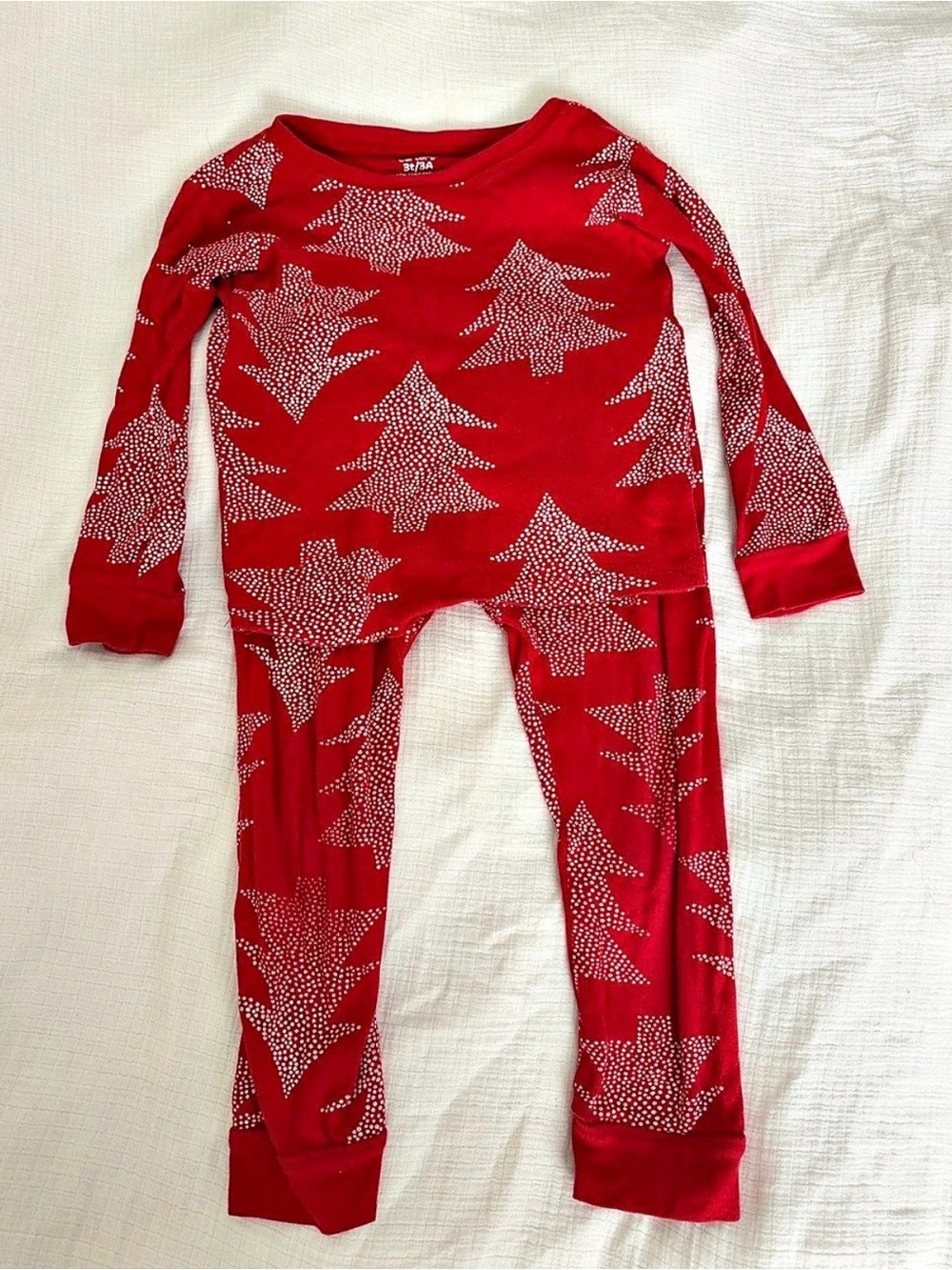 3/$20 Red White Christmas Tree PJ Set | Carters | 3T